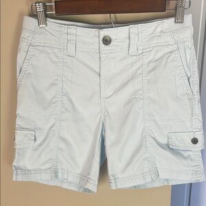 Style & Co. flat front light blue shorts